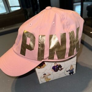 PINK Cap Like New Pink & Gold